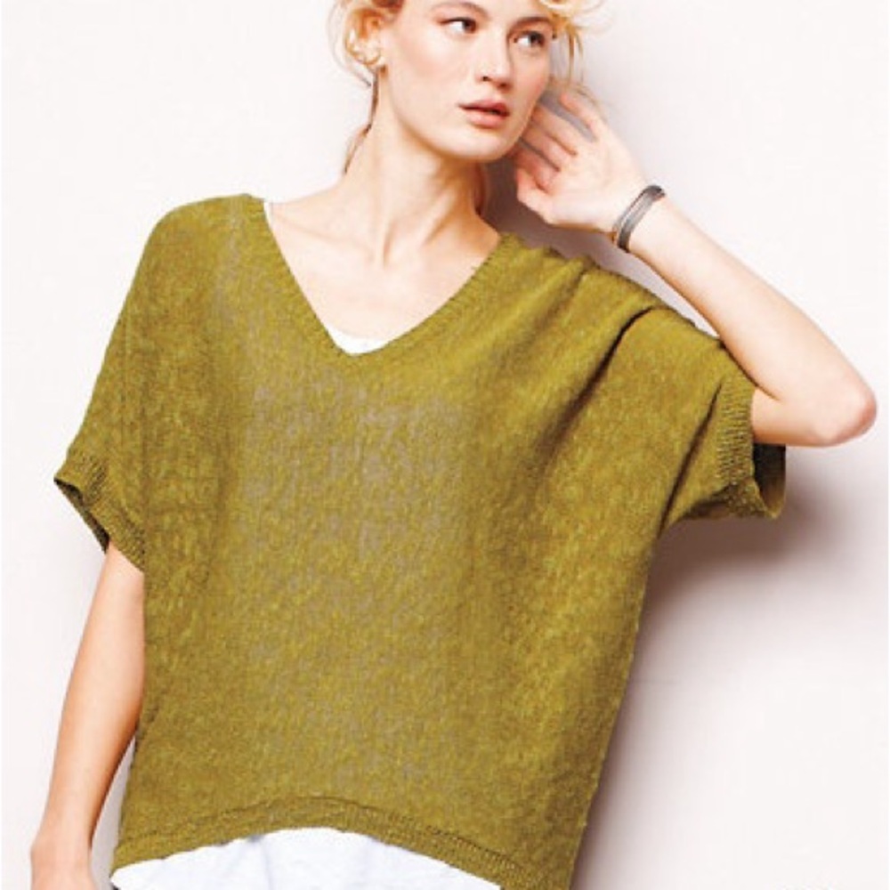 Eileen Fisher Olive Green Women's Top